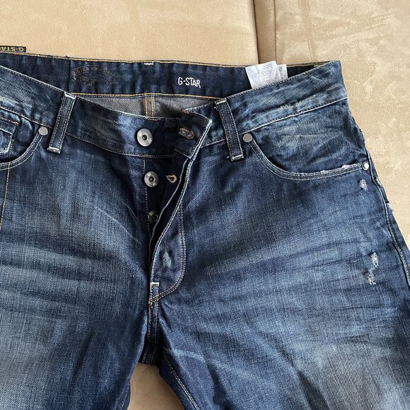 G Star Raw Men's Jeans.  Size:  33 x 34. Button up fly. - Picture 3 of 12